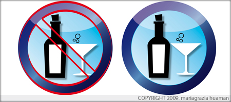 Foto: Icon Alkoholverbot, Alkoholerlaubt